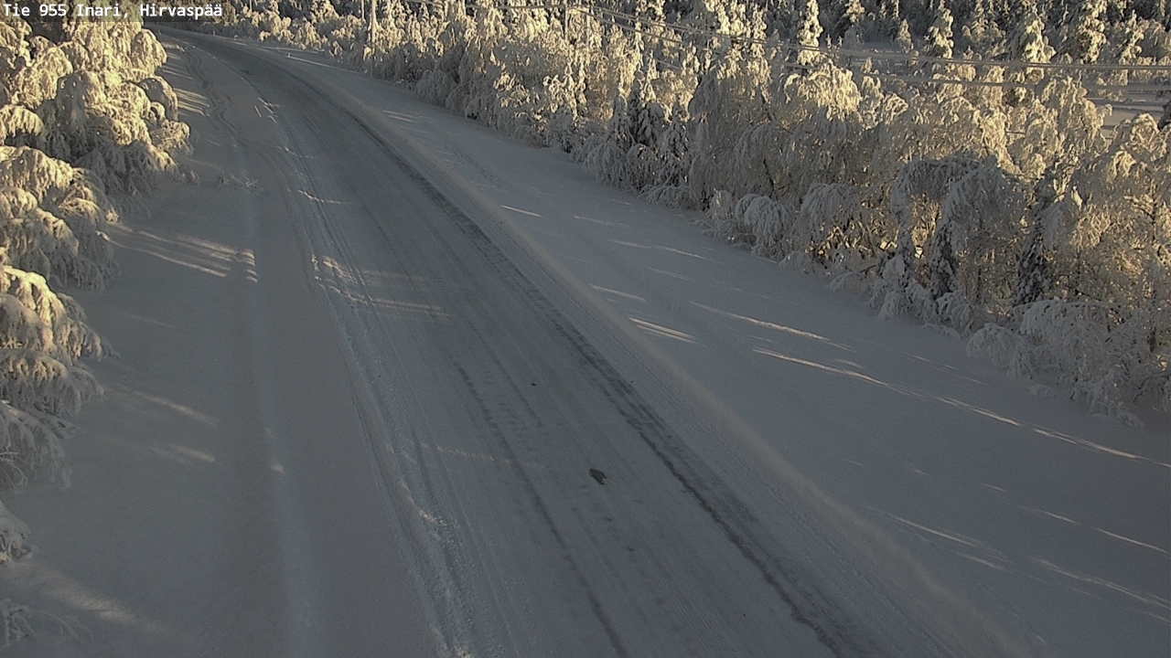 Weather Camera Image Väg 955 Enare, Hirvaspää, Inari, Lappi