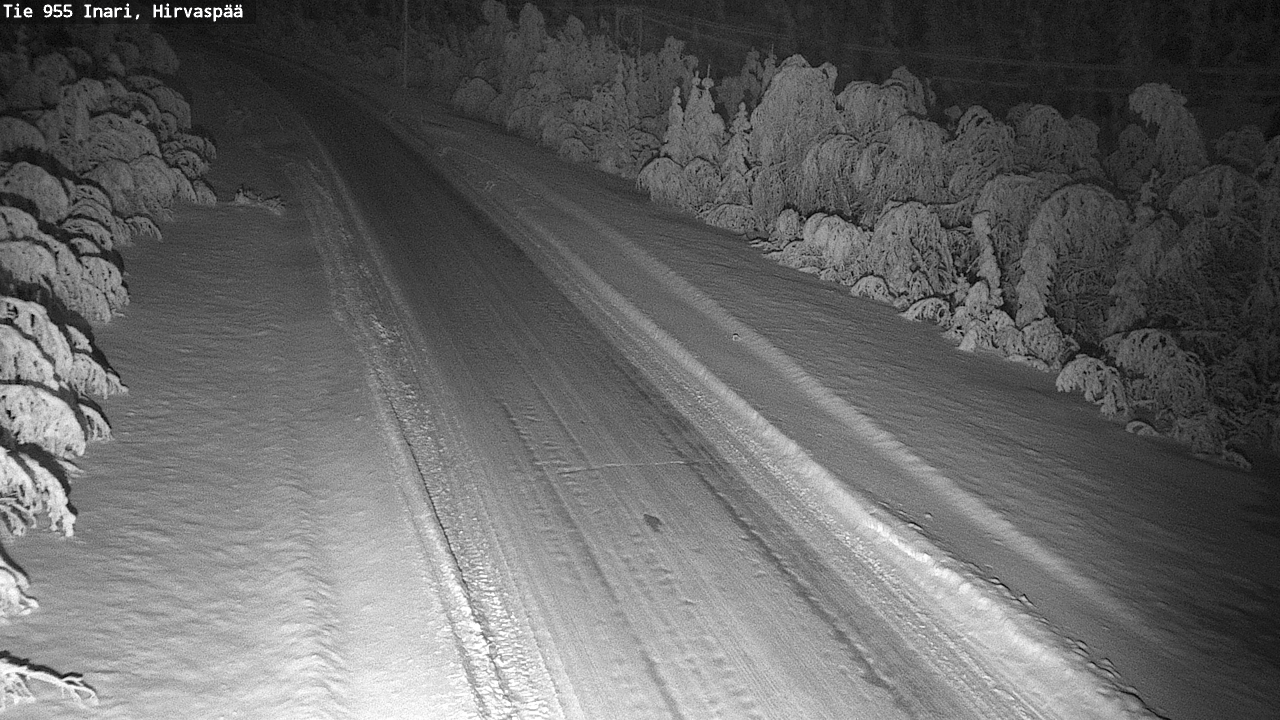 Weather Camera Image Road 955 Inari, Hirvaspää, Inari, Lappi