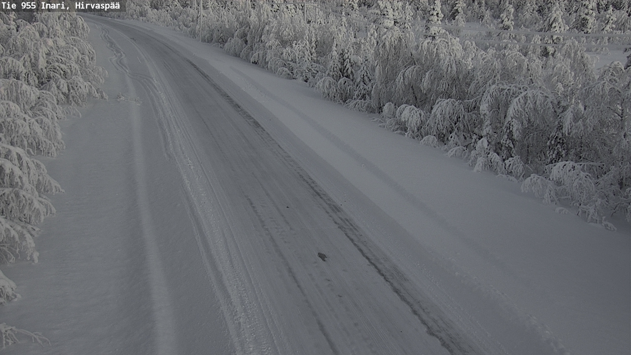 Weather Camera Image Väg 955 Enare, Hirvaspää, Inari, Lappi