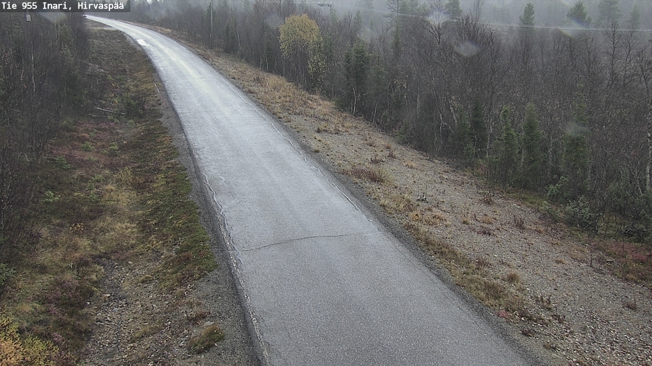Weather Camera Image Väg 955 Enare, Hirvaspää, Inari, Lappi