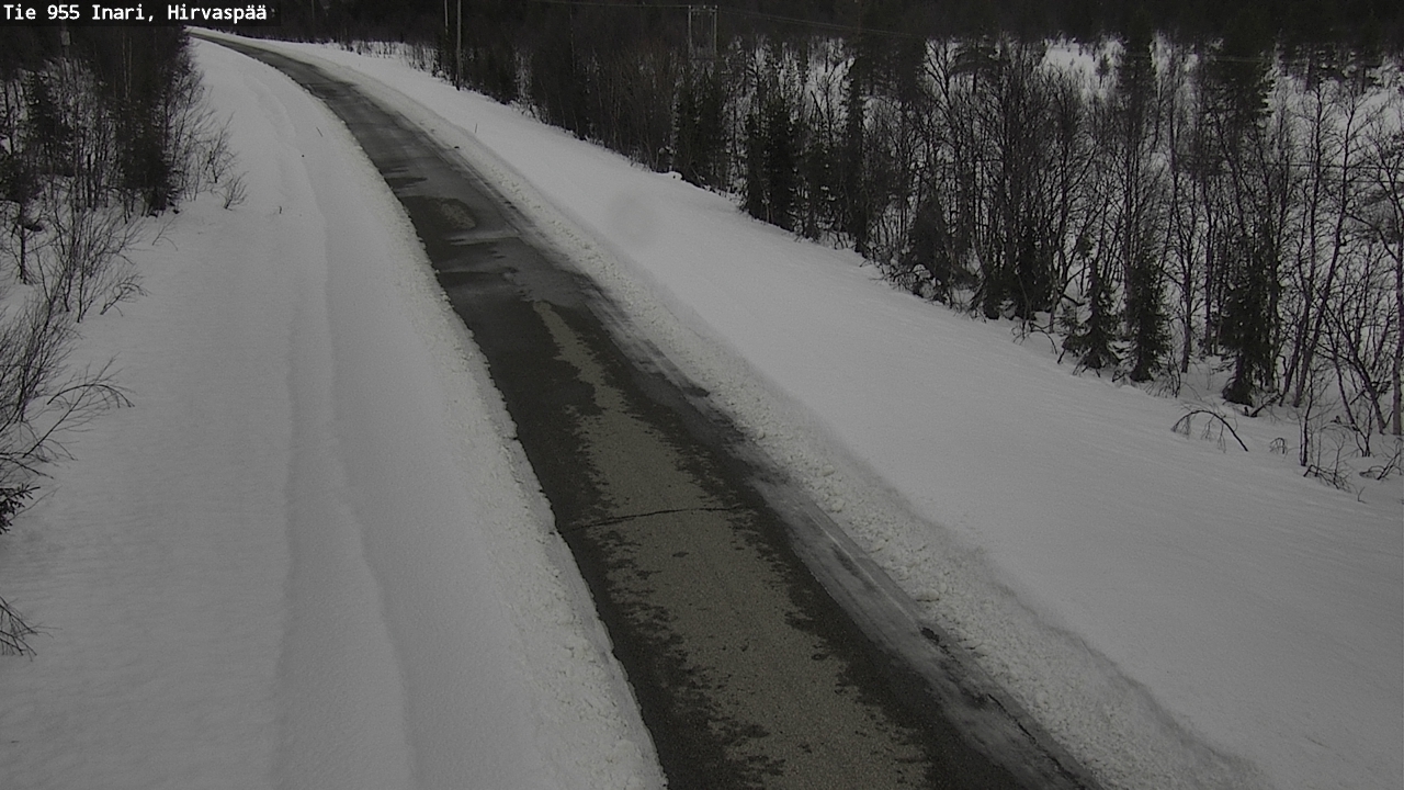Kelikamerat Kuva Tie 955 Inari, Hirvaspää, Inari, Lappi