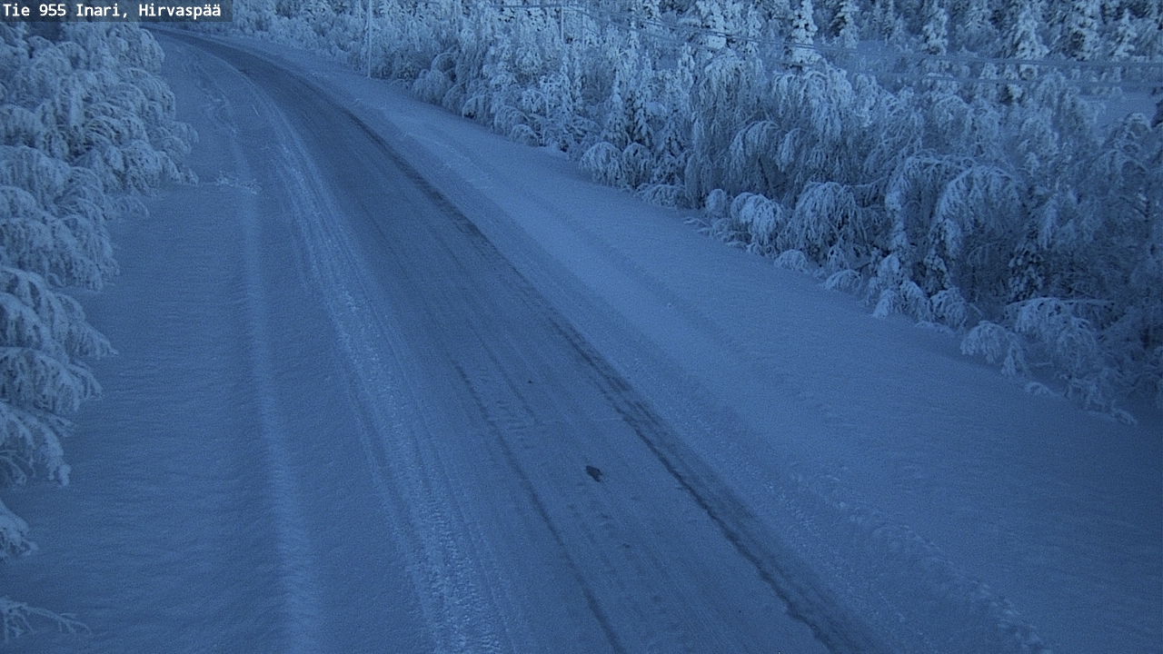 Weather Camera Image Väg 955 Enare, Hirvaspää, Inari, Lappi