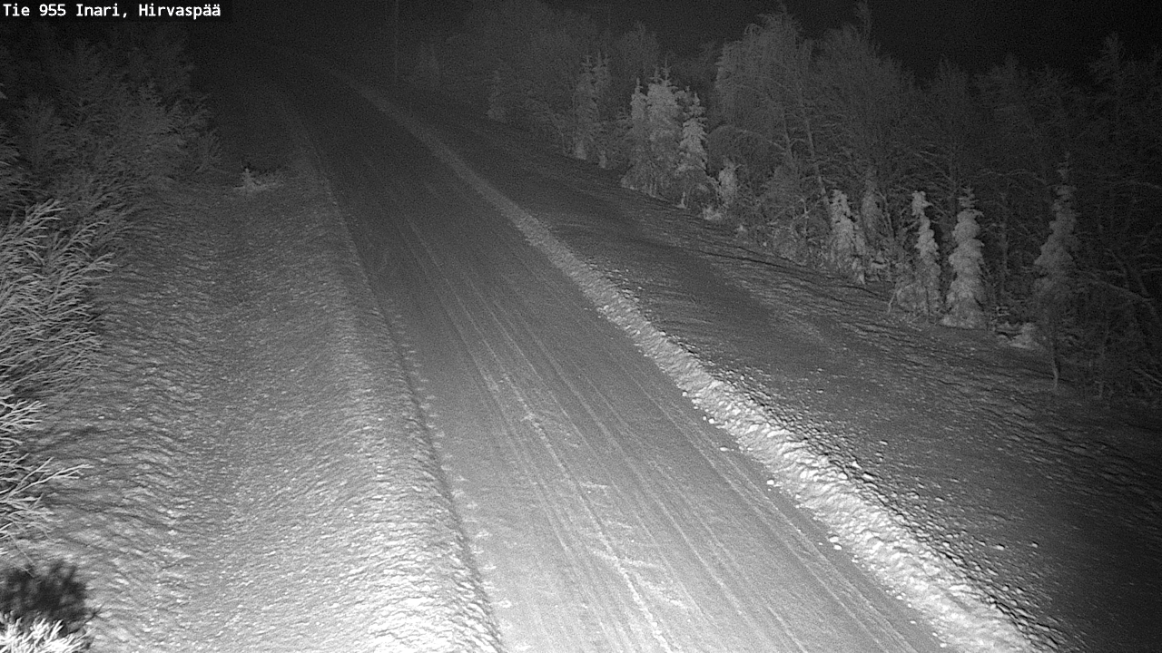 Weather Camera Image Road 955 Inari, Hirvaspää, Inari, Lappi