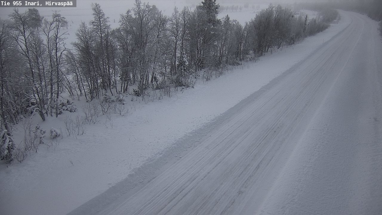 Weather Camera Image Väg 955 Enare, Hirvaspää, Inari, Lappi