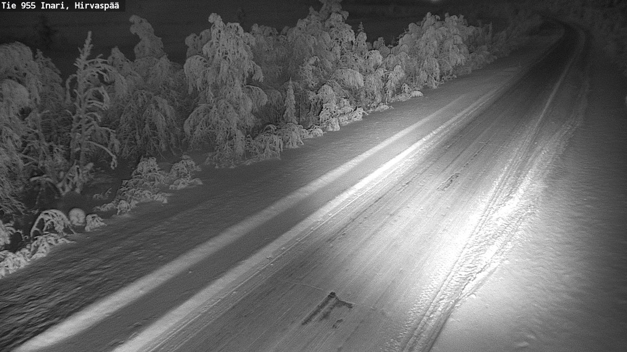 Kelikamerat Kuva Tie 955 Inari, Hirvaspää, Inari, Lappi