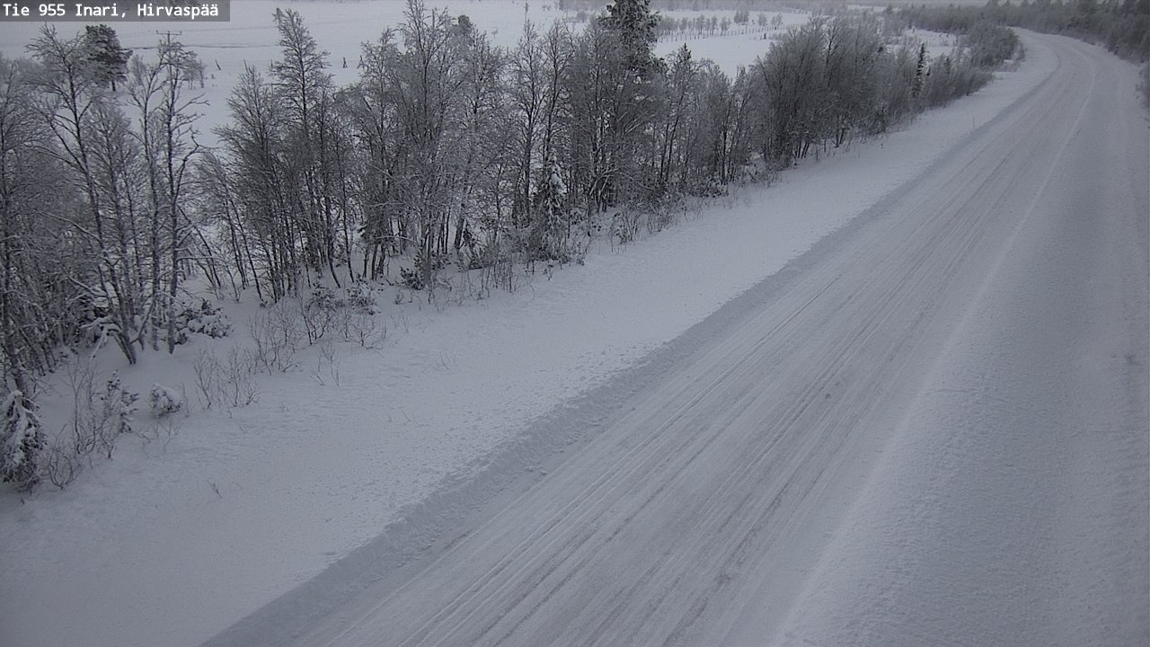 Weather Camera Image Väg 955 Enare, Hirvaspää, Inari, Lappi