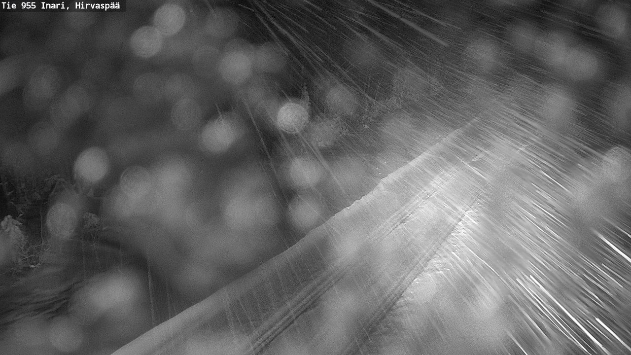 Weather Camera Image Road 955 Inari, Hirvaspää, Inari, Lappi