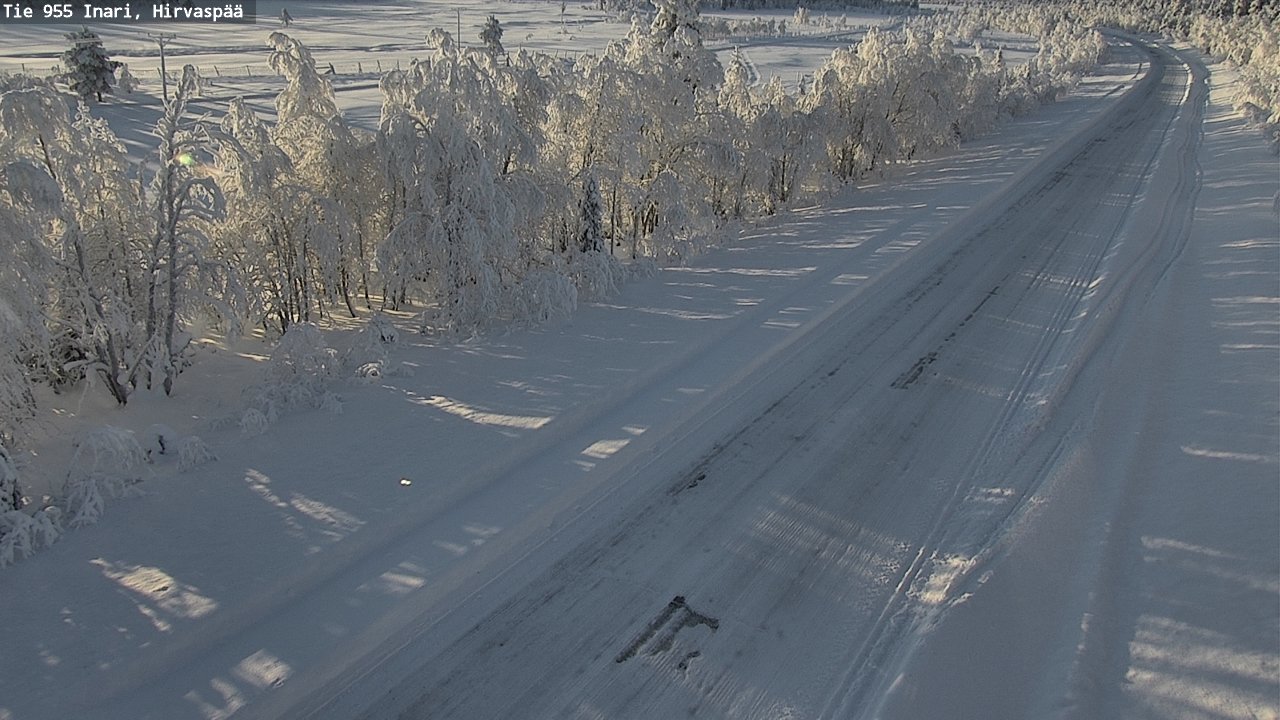 Weather Camera Image Road 955 Inari, Hirvaspää, Inari, Lappi