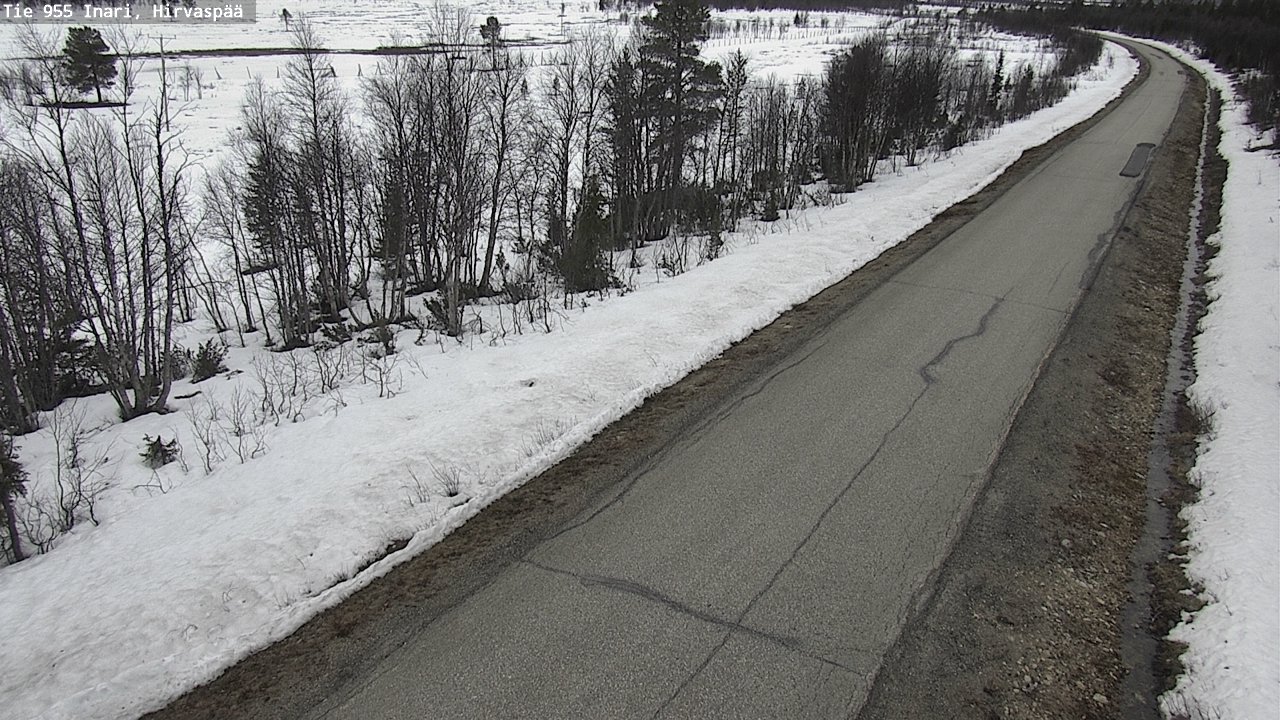 Weather Camera Image Väg 955 Enare, Hirvaspää, Inari, Lappi