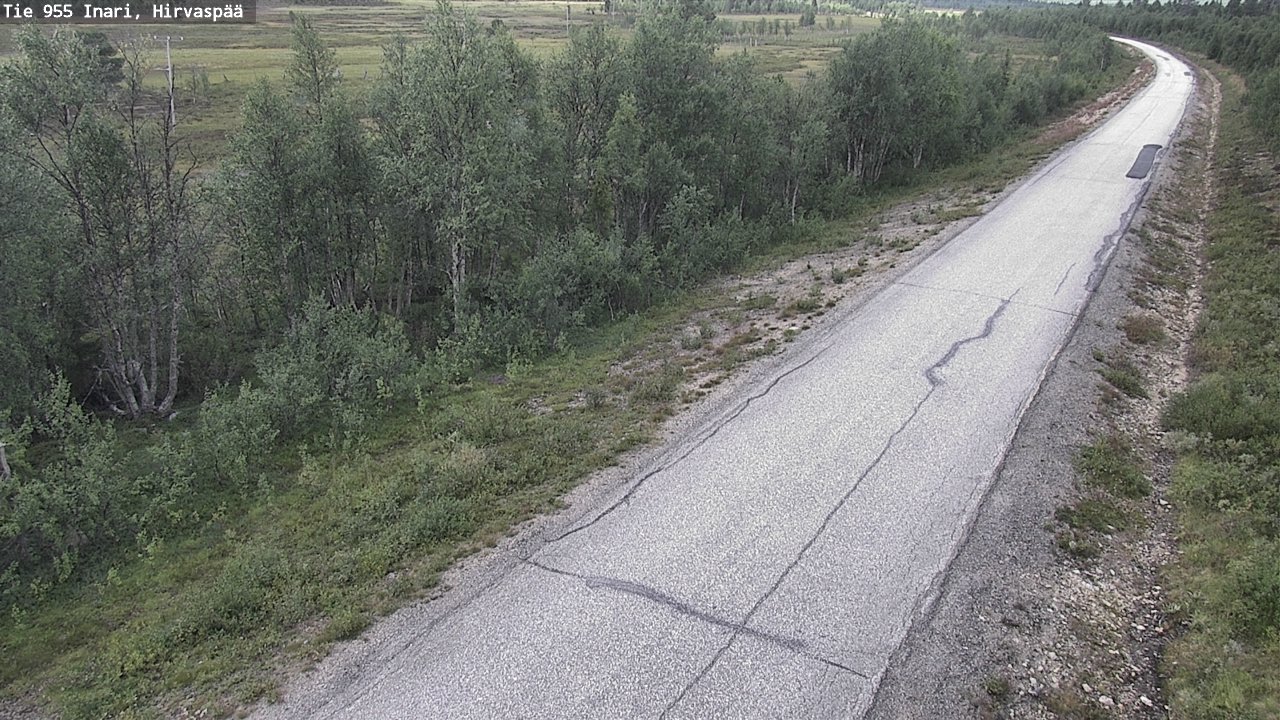 Weather Camera Image Road 955 Inari, Hirvaspää, Inari, Lappi