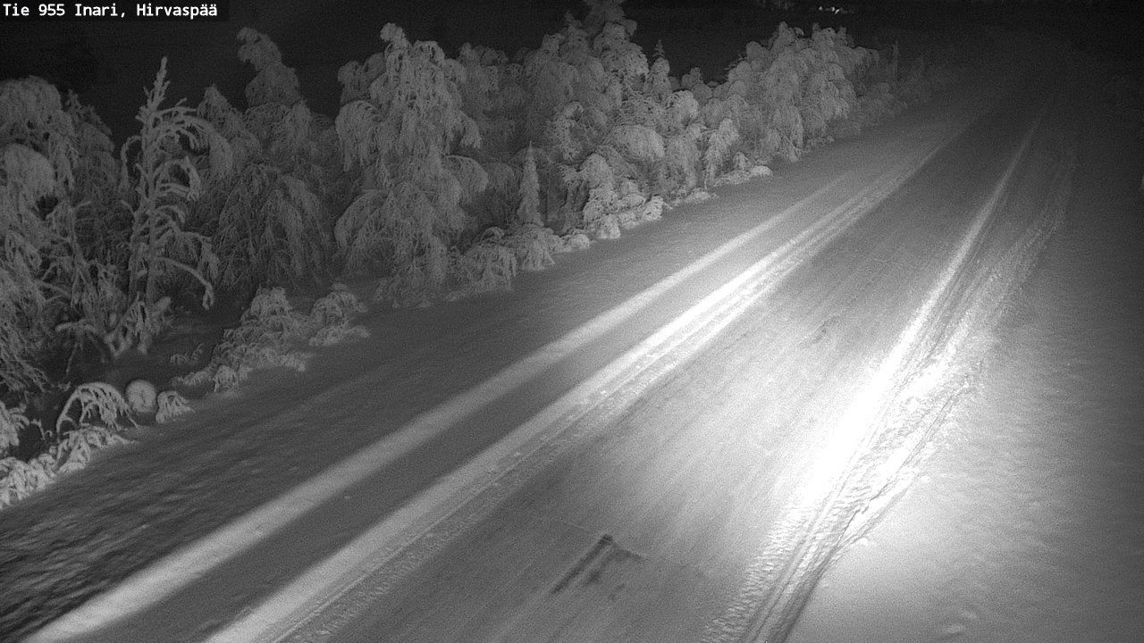 Kelikamerat Kuva Tie 955 Inari, Hirvaspää, Inari, Lappi