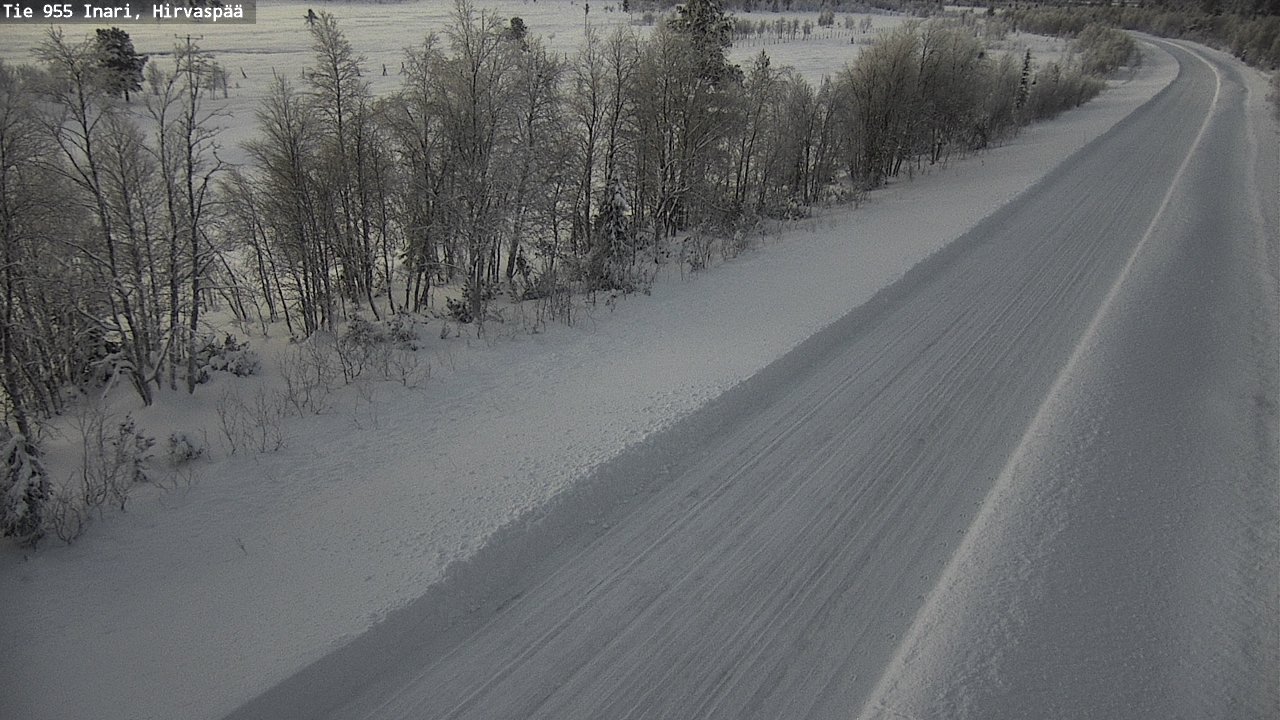 Weather Camera Image Road 955 Inari, Hirvaspää, Inari, Lappi