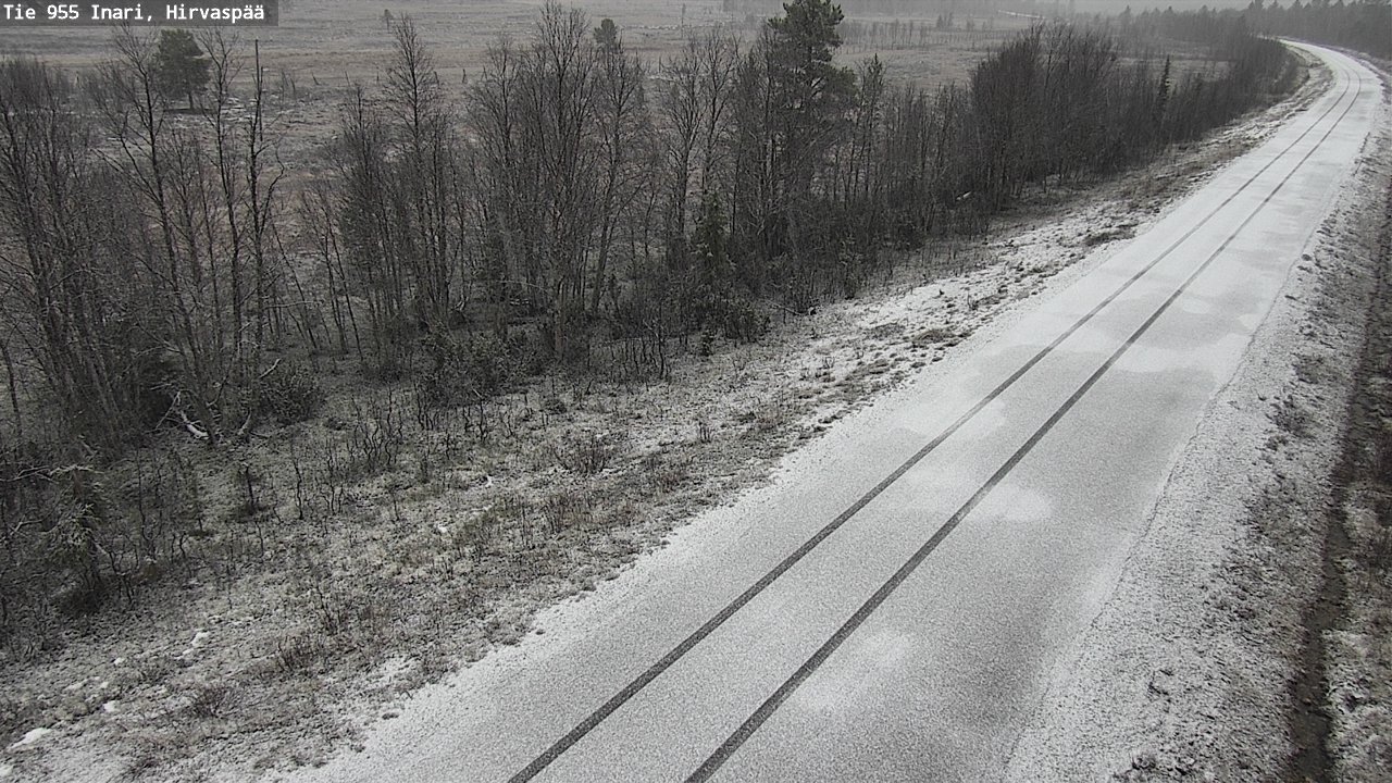 Kelikamerat Kuva Tie 955 Inari, Hirvaspää, Inari, Lappi