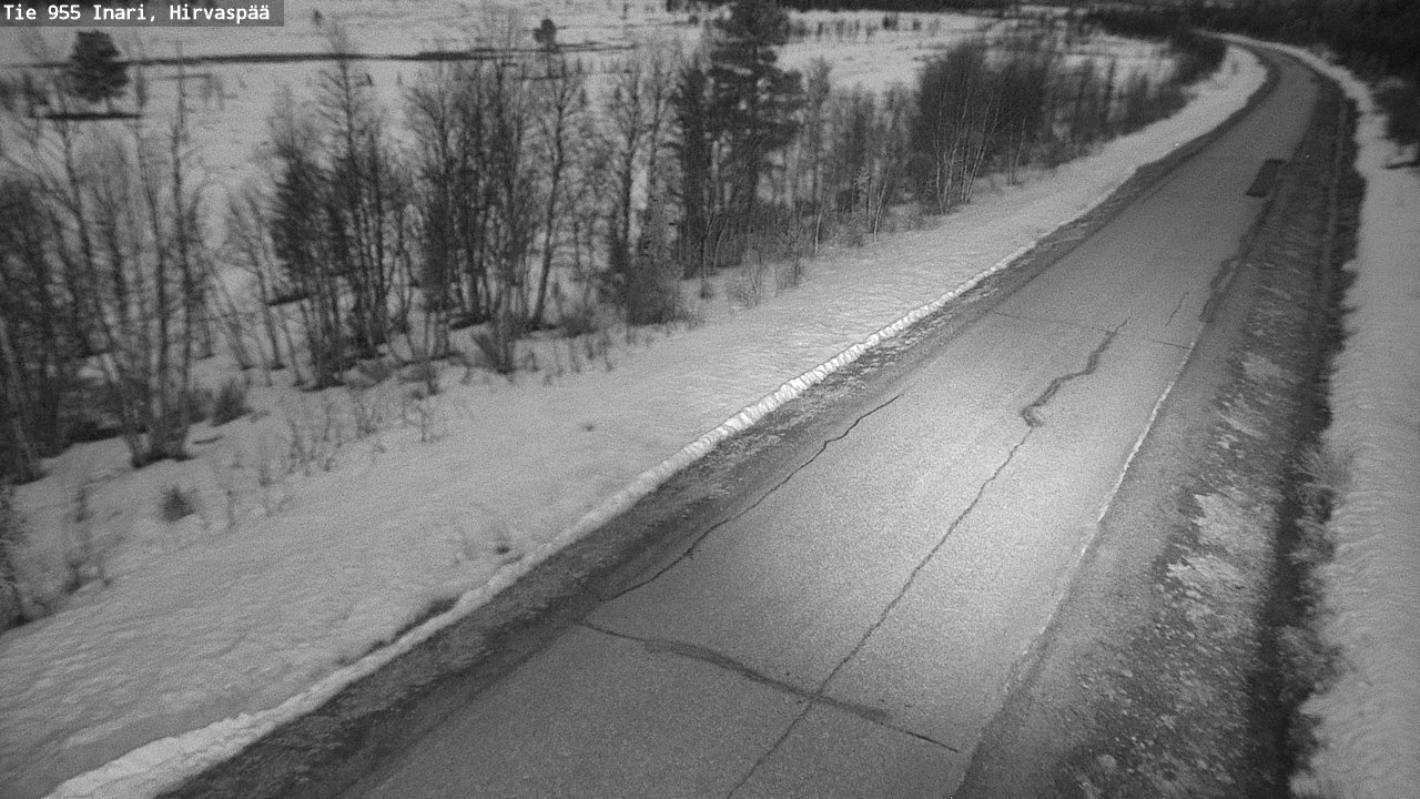 Weather Camera Image Road 955 Inari, Hirvaspää, Inari, Lappi