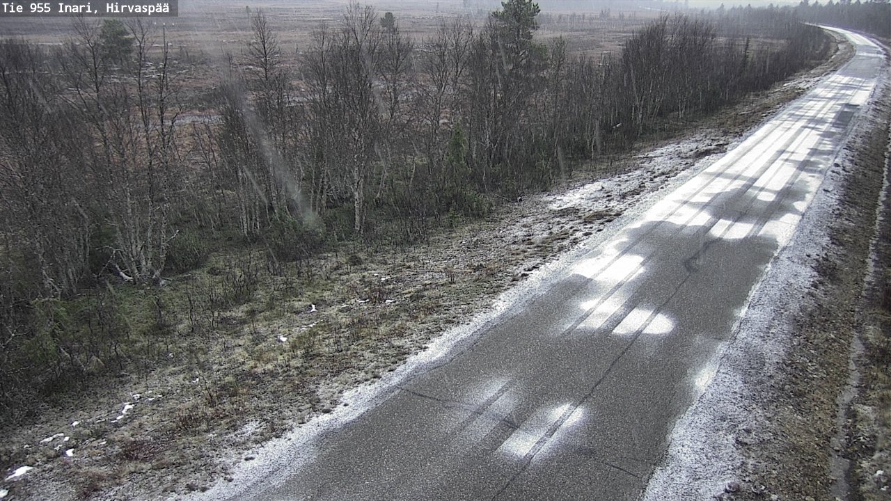 Kelikamerat Kuva Tie 955 Inari, Hirvaspää, Inari, Lappi