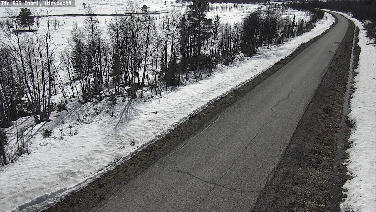 Weather Camera Image Väg 955 Enare, Hirvaspää, Inari, Lappi