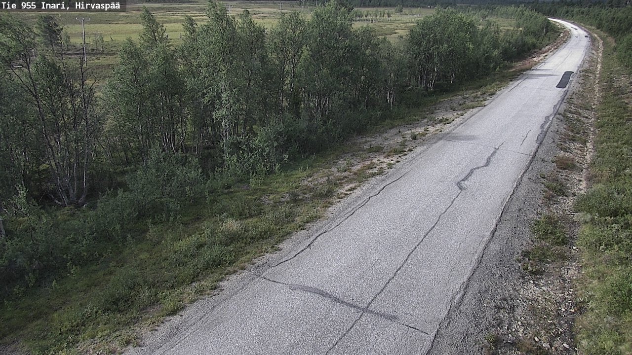 Weather Camera Image Road 955 Inari, Hirvaspää, Inari, Lappi