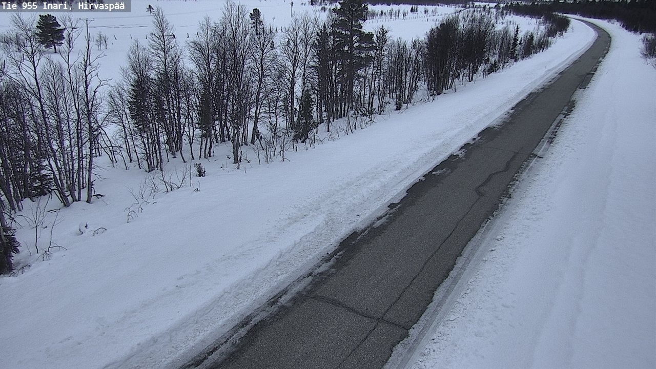 Kelikamerat Kuva Tie 955 Inari, Hirvaspää, Inari, Lappi