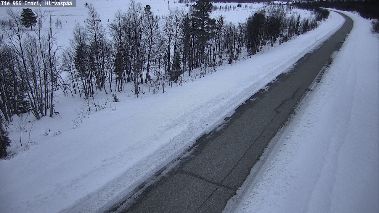 Kelikamerat Kuva Tie 955 Inari, Hirvaspää, Inari, Lappi