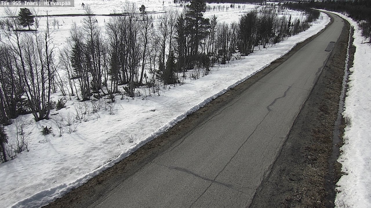 Weather Camera Image Väg 955 Enare, Hirvaspää, Inari, Lappi