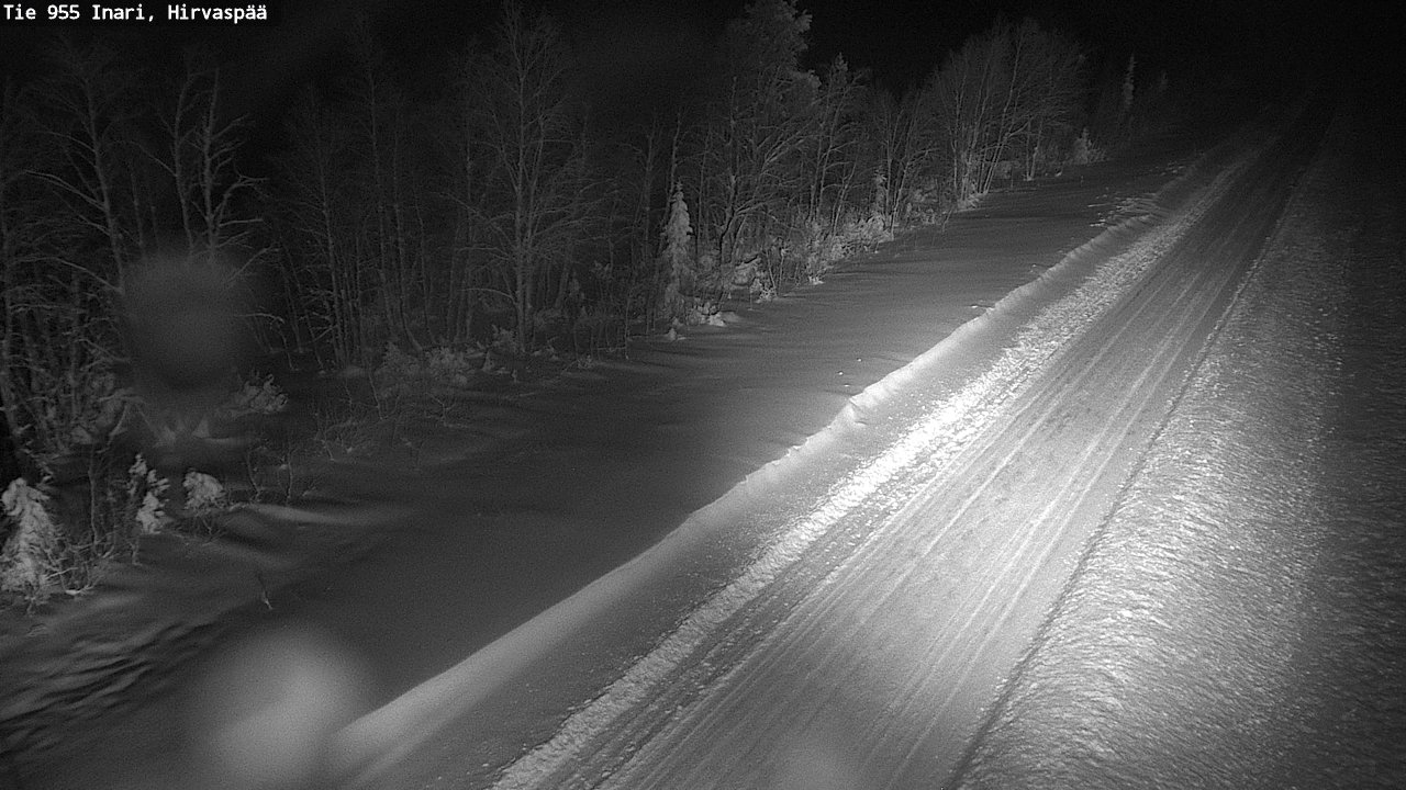 Weather Camera Image Road 955 Inari, Hirvaspää, Inari, Lappi