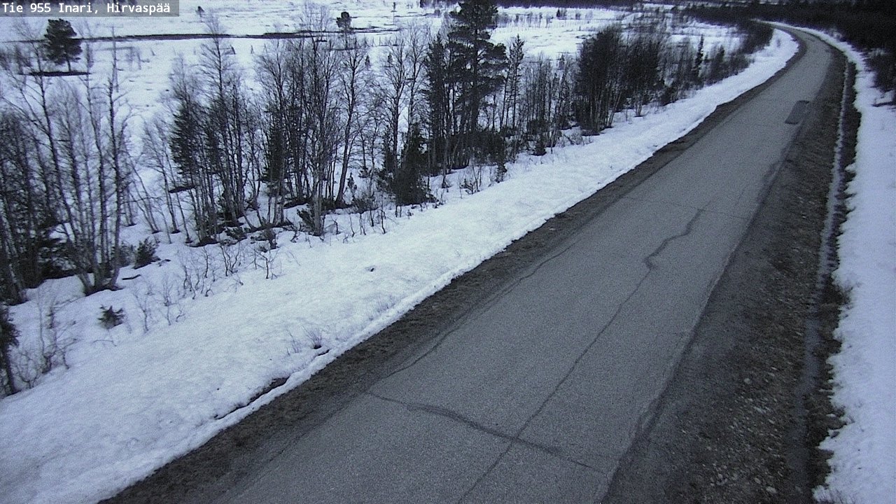 Kelikamerat Kuva Tie 955 Inari, Hirvaspää, Inari, Lappi
