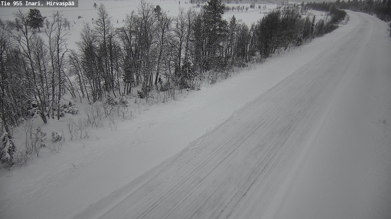 Kelikamerat Kuva Tie 955 Inari, Hirvaspää, Inari, Lappi