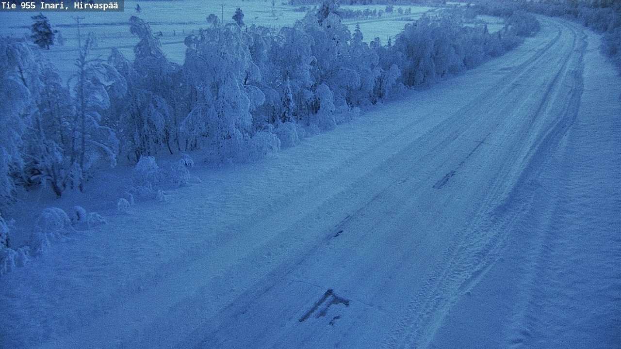 Weather Camera Image Väg 955 Enare, Hirvaspää, Inari, Lappi