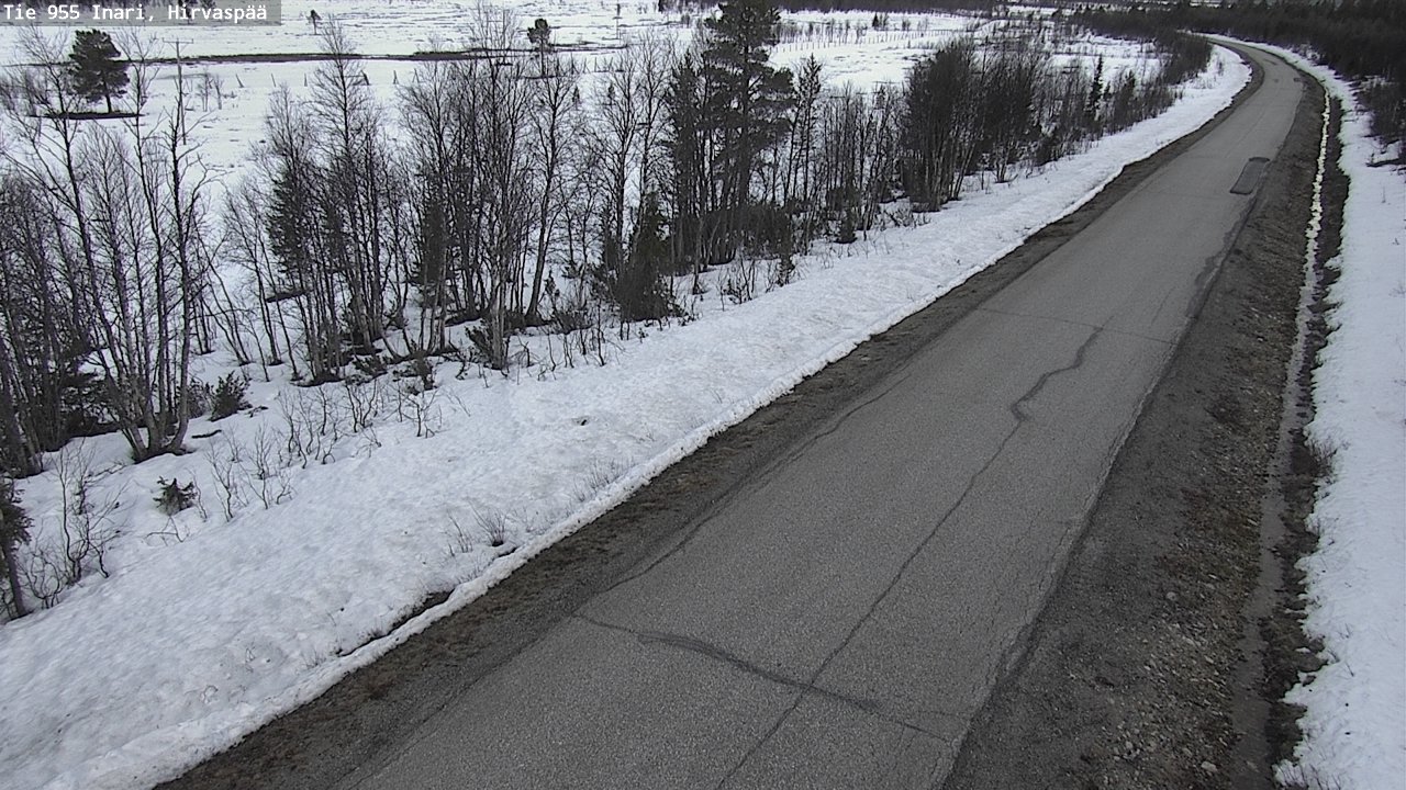 Weather Camera Image Väg 955 Enare, Hirvaspää, Inari, Lappi