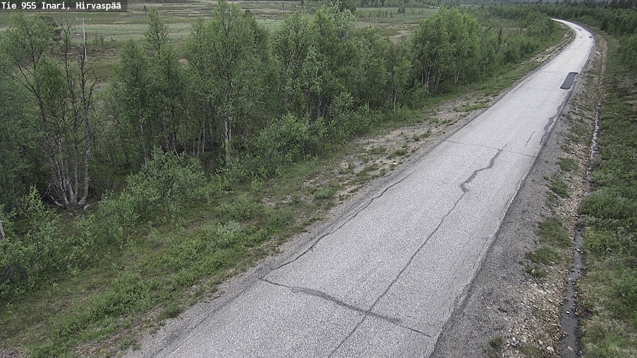 Weather Camera Image Väg 955 Enare, Hirvaspää, Inari, Lappi
