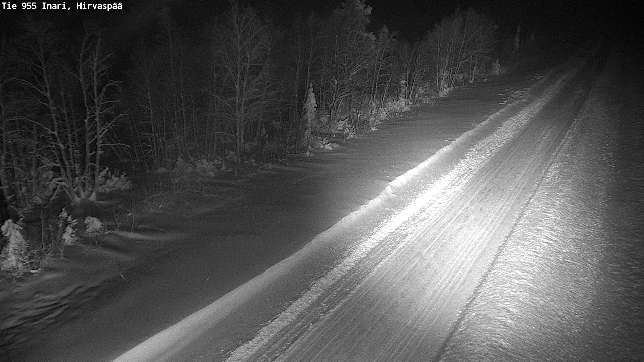 Weather Camera Image Road 955 Inari, Hirvaspää, Inari, Lappi