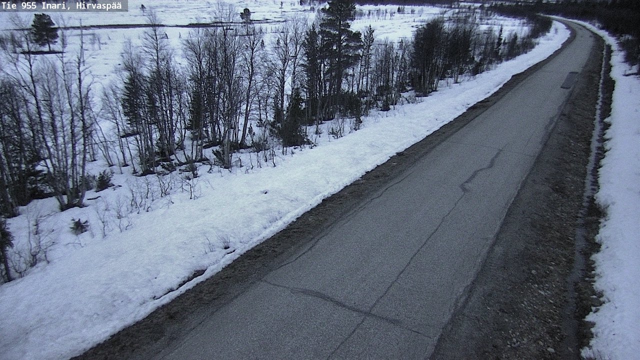 Kelikamerat Kuva Tie 955 Inari, Hirvaspää, Inari, Lappi