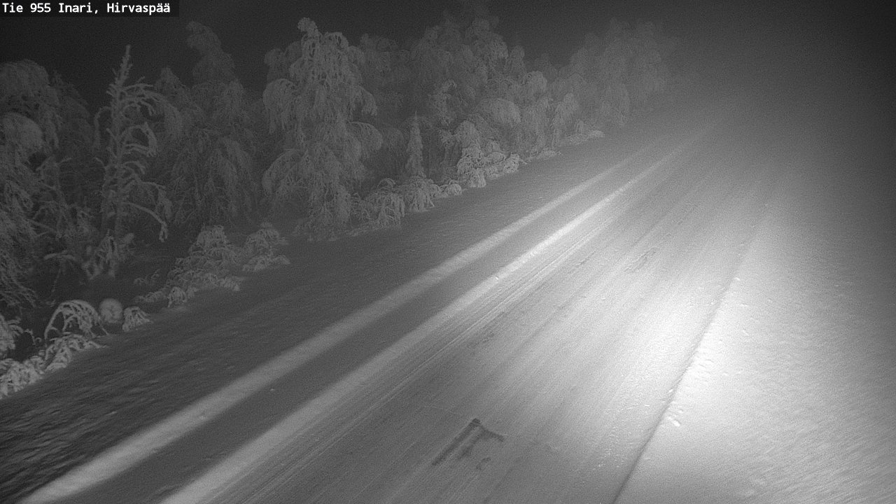 Kelikamerat Kuva Tie 955 Inari, Hirvaspää, Inari, Lappi