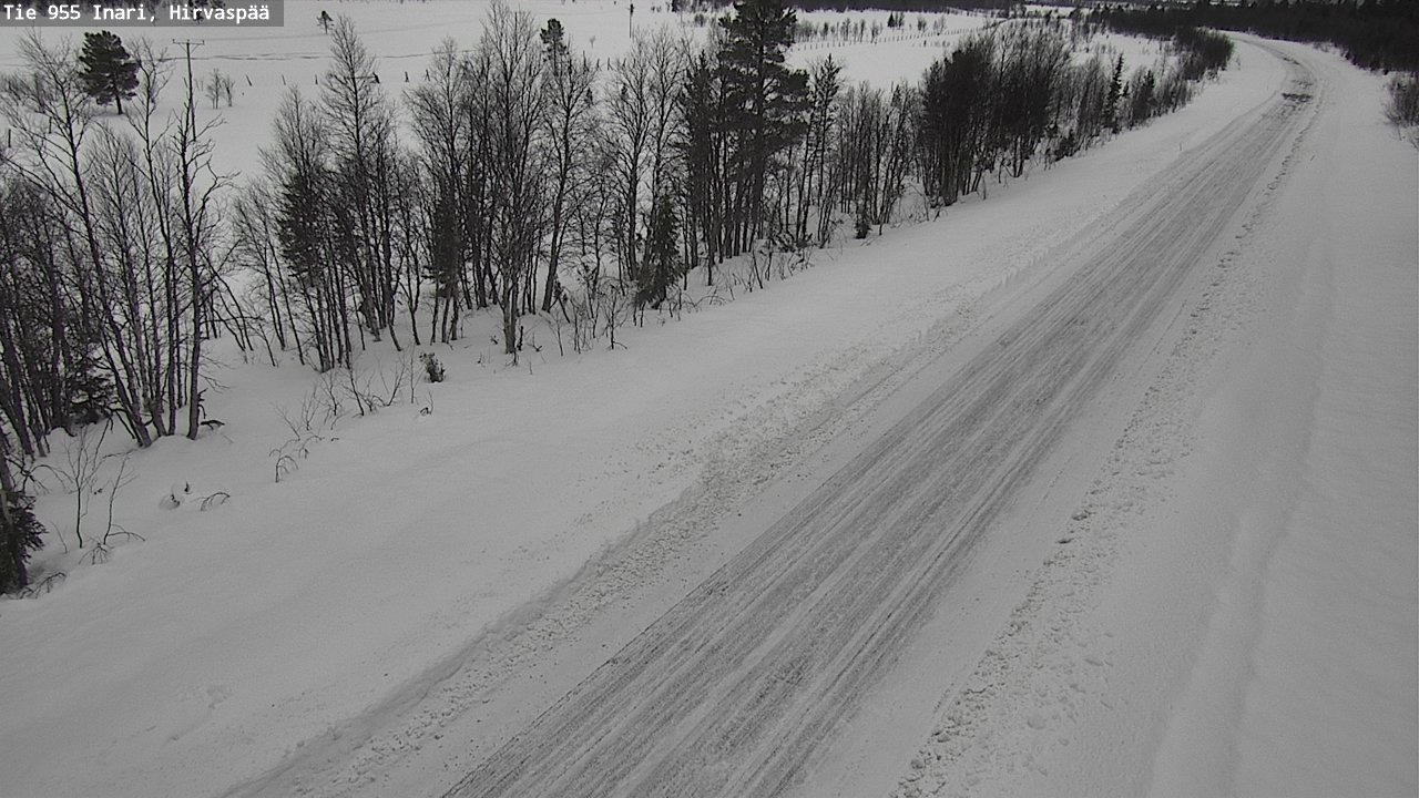 Kelikamerat Kuva Tie 955 Inari, Hirvaspää, Inari, Lappi