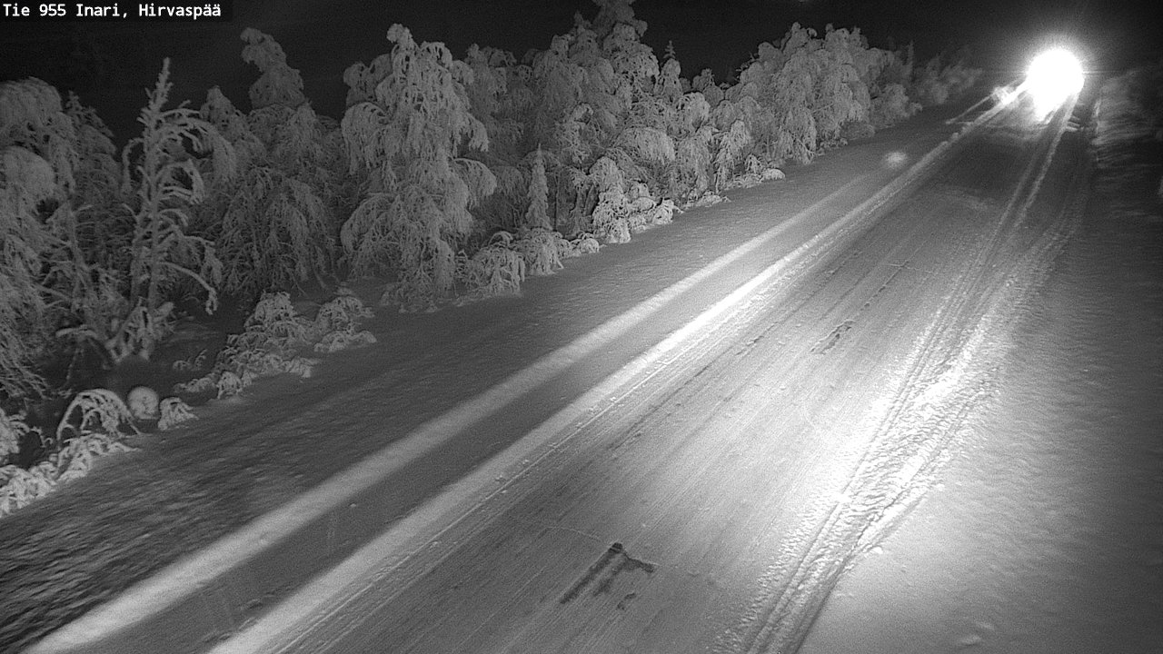 Kelikamerat Kuva Tie 955 Inari, Hirvaspää, Inari, Lappi