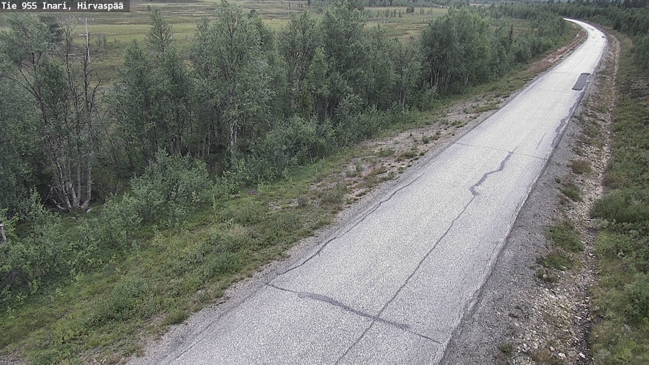 Kelikamerat Kuva Tie 955 Inari, Hirvaspää, Inari, Lappi