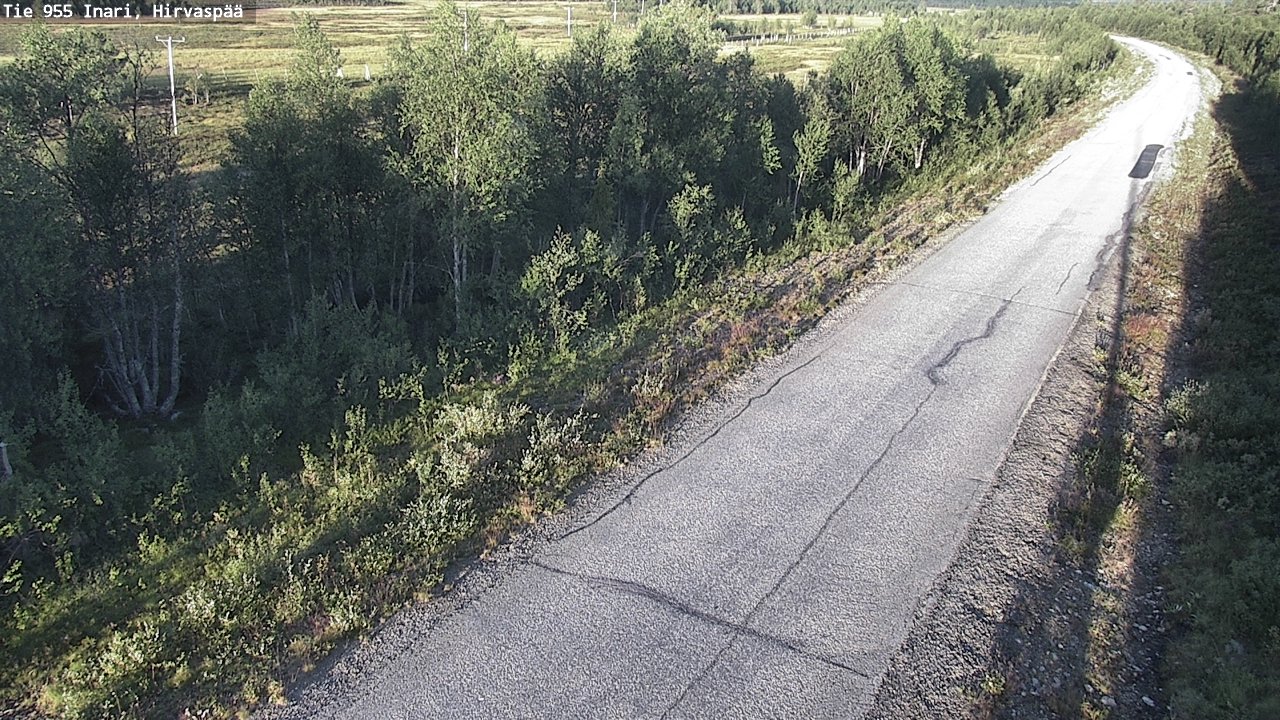 Kelikamerat Kuva Tie 955 Inari, Hirvaspää, Inari, Lappi