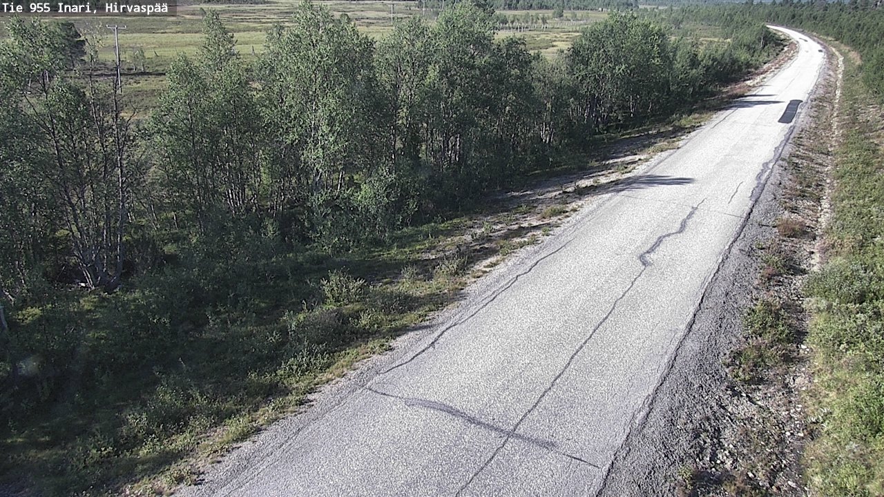 Weather Camera Image Road 955 Inari, Hirvaspää, Inari, Lappi
