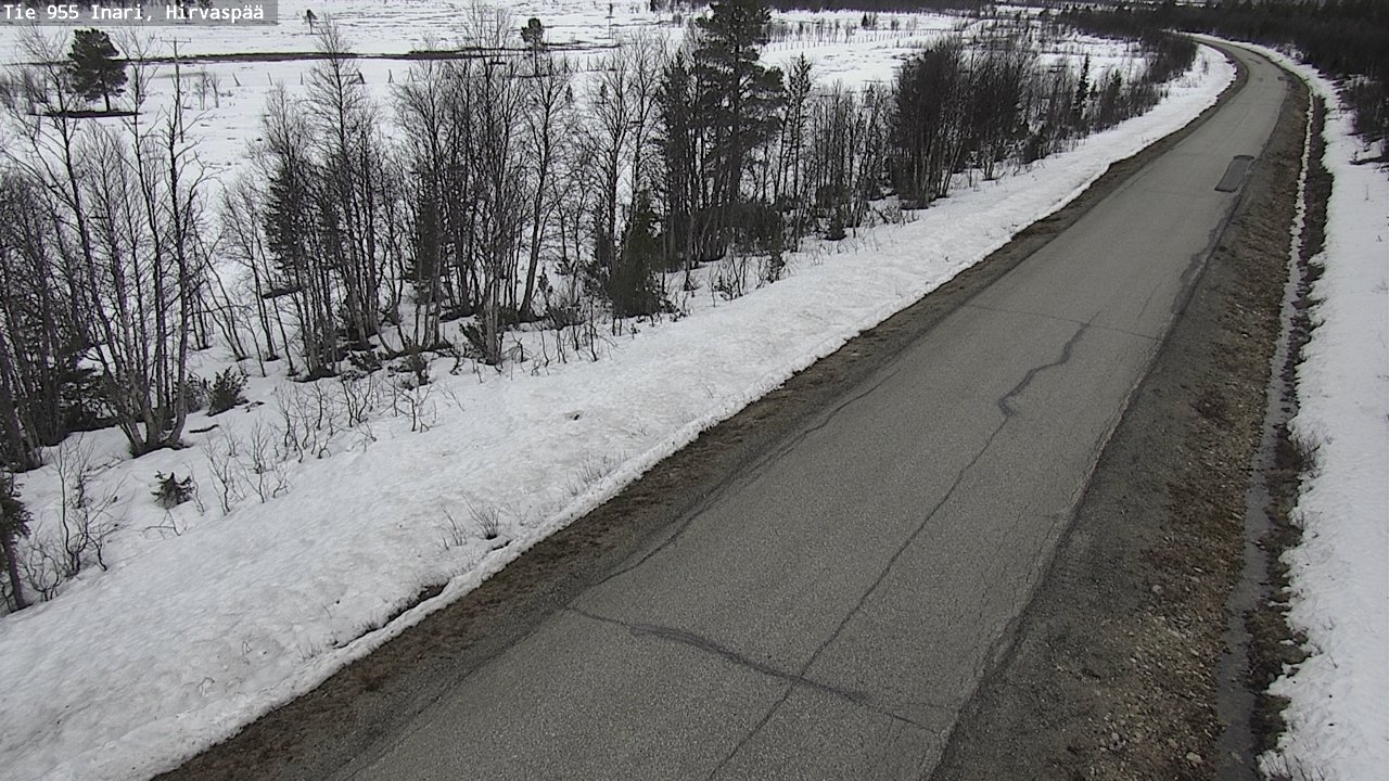 Weather Camera Image Väg 955 Enare, Hirvaspää, Inari, Lappi