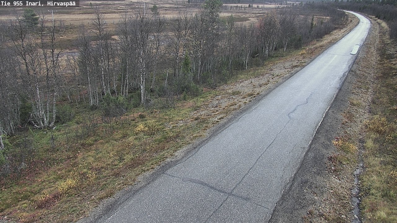 Kelikamerat Kuva Tie 955 Inari, Hirvaspää, Inari, Lappi