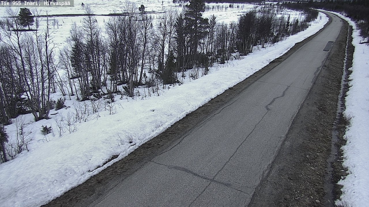 Weather Camera Image Road 955 Inari, Hirvaspää, Inari, Lappi