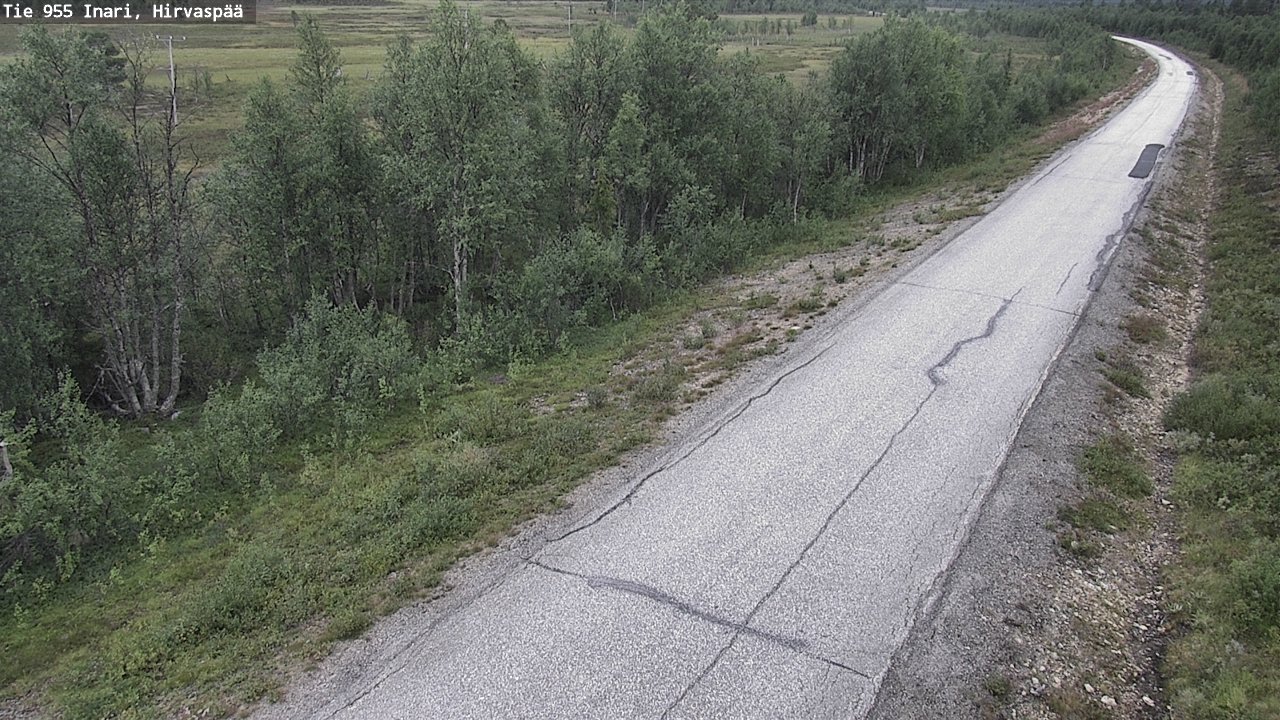 Kelikamerat Kuva Tie 955 Inari, Hirvaspää, Inari, Lappi
