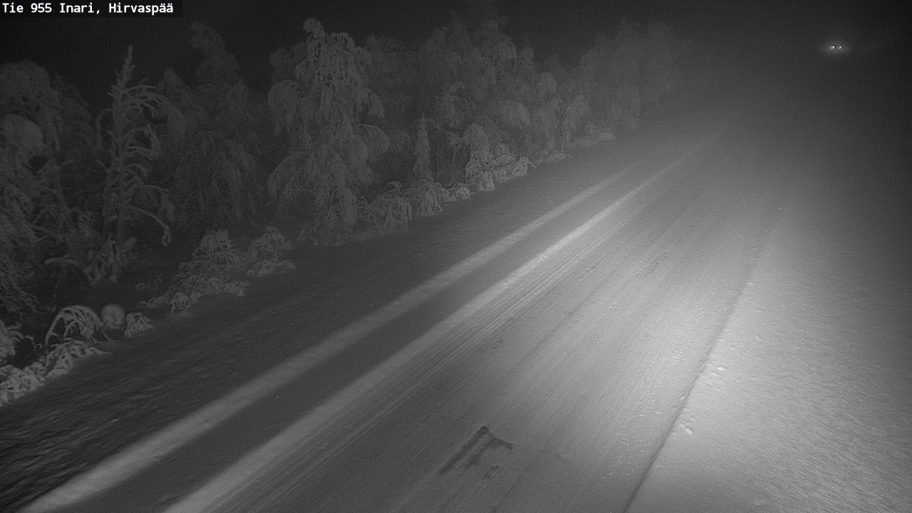 Kelikamerat Kuva Tie 955 Inari, Hirvaspää, Inari, Lappi