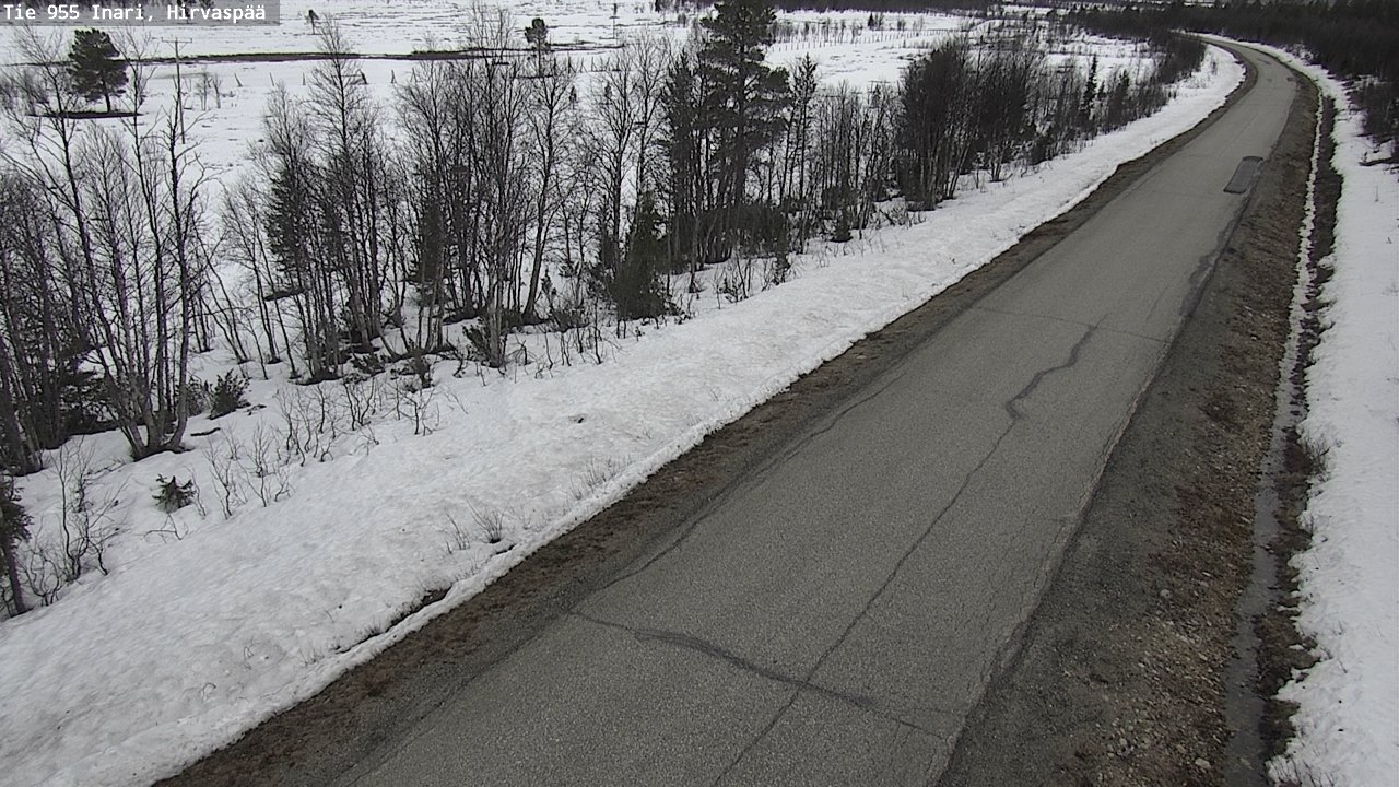 Weather Camera Image Väg 955 Enare, Hirvaspää, Inari, Lappi
