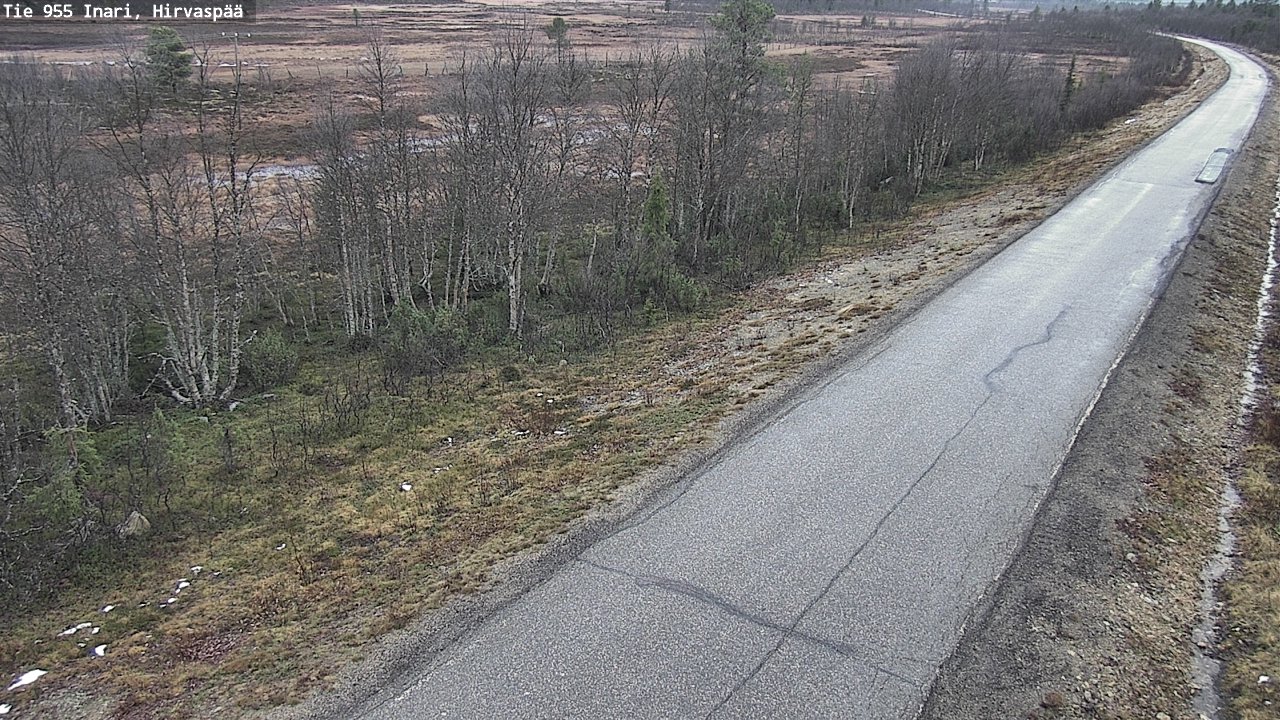 Kelikamerat Kuva Tie 955 Inari, Hirvaspää, Inari, Lappi