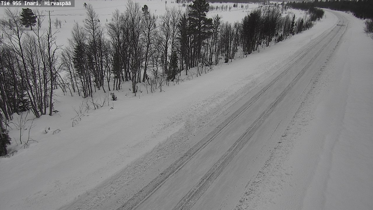 Kelikamerat Kuva Tie 955 Inari, Hirvaspää, Inari, Lappi