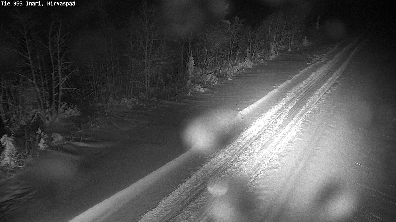 Weather Camera Image Road 955 Inari, Hirvaspää, Inari, Lappi