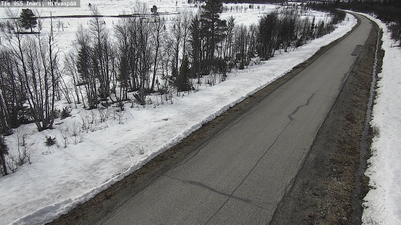 Weather Camera Image Väg 955 Enare, Hirvaspää, Inari, Lappi