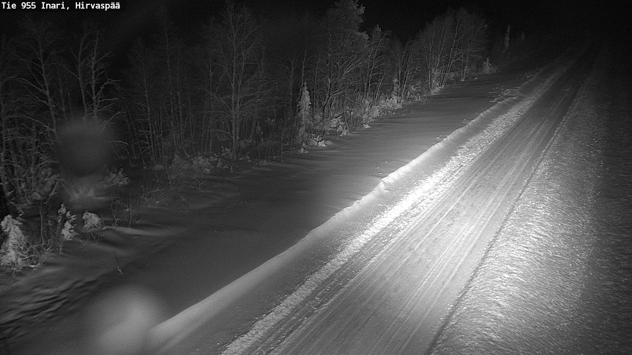 Weather Camera Image Road 955 Inari, Hirvaspää, Inari, Lappi