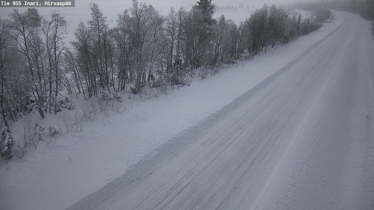 Weather Camera Image Väg 955 Enare, Hirvaspää, Inari, Lappi